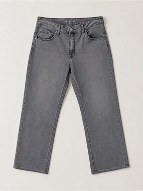 Mott & Bow Gray Straight Stretch Jeans Men’s 38x30 Minimalist Casual Neutral